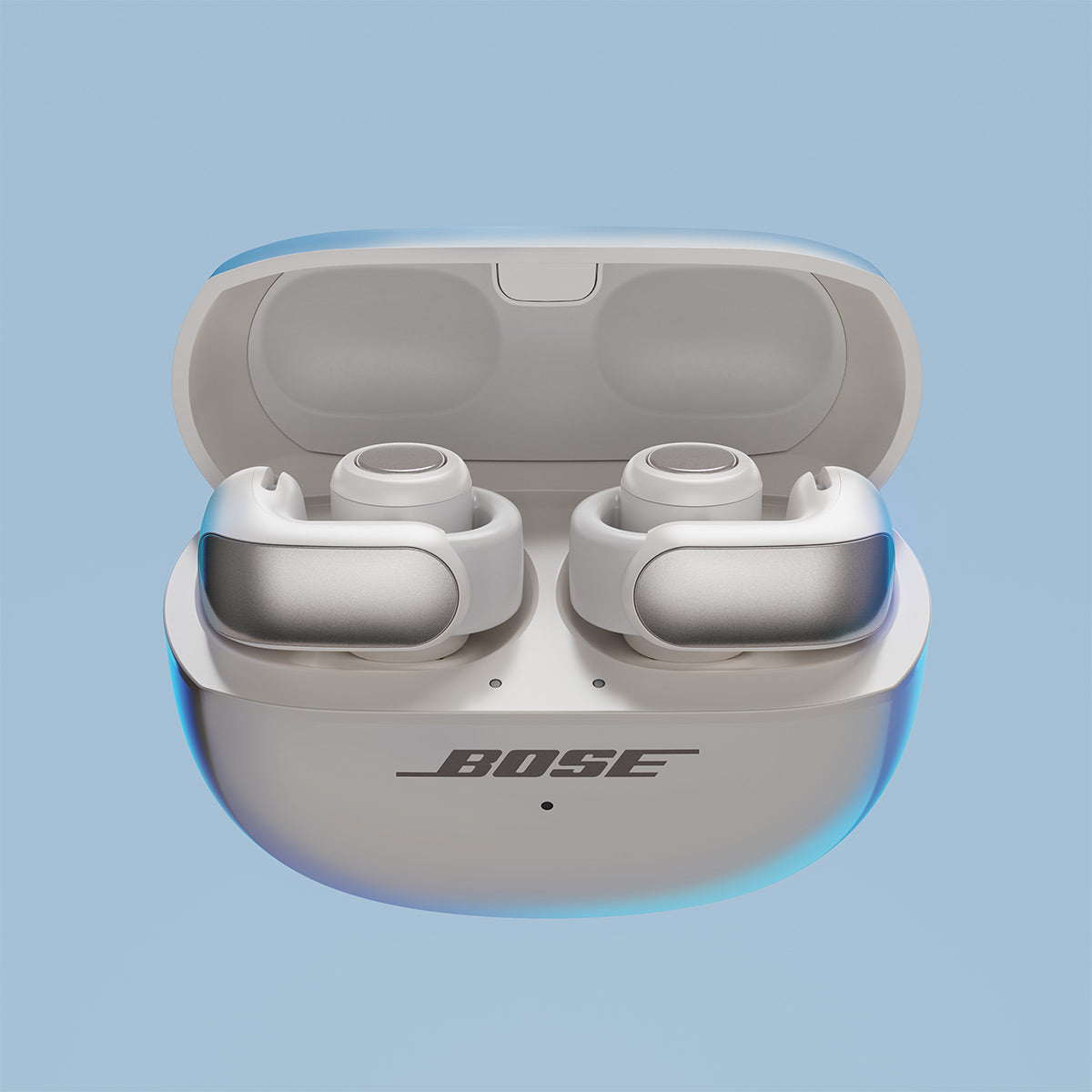 Bose Ultra Open Bluetooth Earbuds with Spatial Audio & Water Resistance (White Smoke)