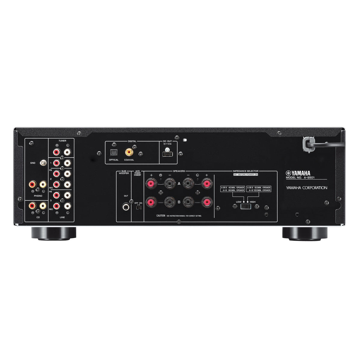 Yamaha A-S501 Integrated Amplifier (Black)