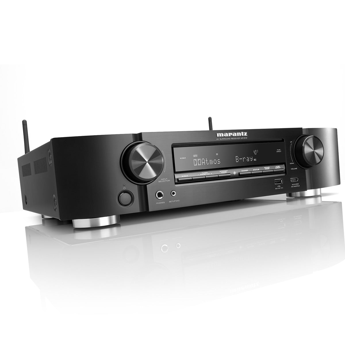 Marantz NR-1510 Slim 5.2-Channel 4K Ultra HD AV Receiver with HEOS Built-In