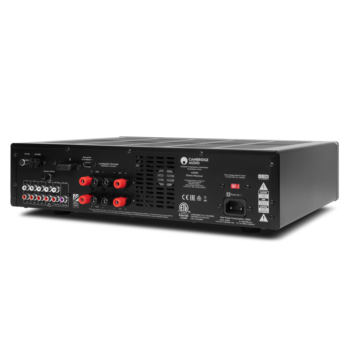 Cambridge Audio AXR85 FM/AM Stereo Receiver with Built-In Phono Stage (Silver)