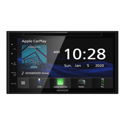 Kenwood DDX5707S Double Din DVD Car Stereo with Apple Carplay and Android Auto, 6.8 Inch Touchscreen, Bluetooth, Backup Camera Input, Subwoofer Out, USB Port, A/V Input, FM/AM Car Radio