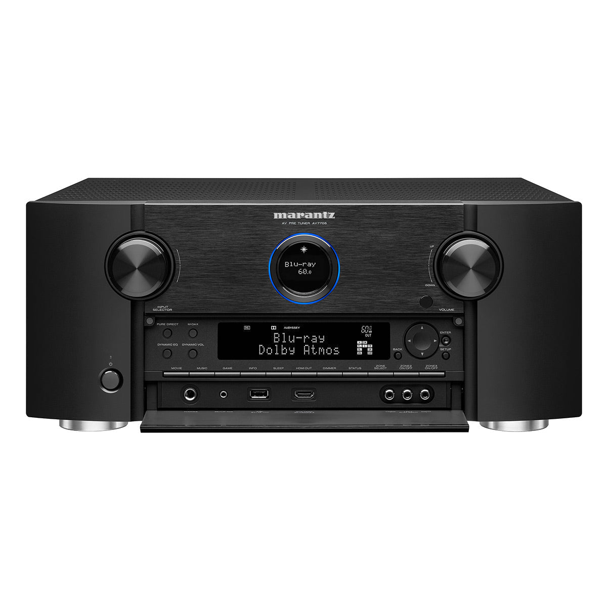 Marantz AV7706 11.2Ch 8K Ultra HD AV Surround Pre-Amplifier with HEOS&reg; Built-in and Voice Control