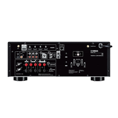 Yamaha RX-V4 5.2-Channel AV Receiver with 6-Outlet Surge Protector and 8K-10K 48Gbps HDMI Cable - 4.92 ft. (1.5m)