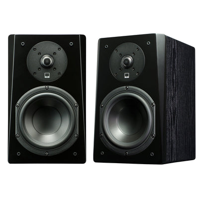 SVS Prime Bookshelf 2.1 Speaker Package with 3000 Micro Subwoofer (Premium Black Ash/Piano Gloss Black)