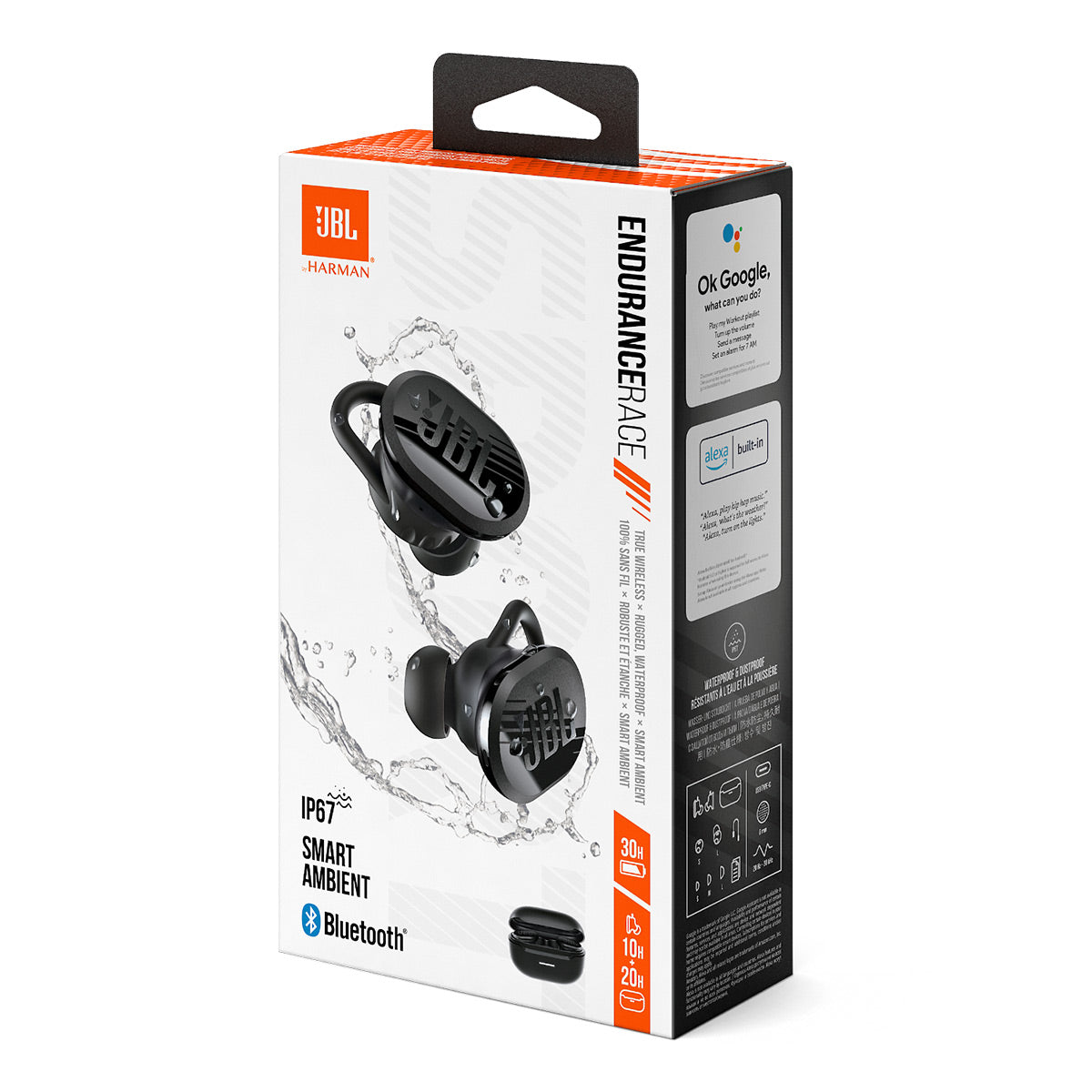 JBL Endurance Race True Wireless Waterproof Active Sport Earbuds (Black)