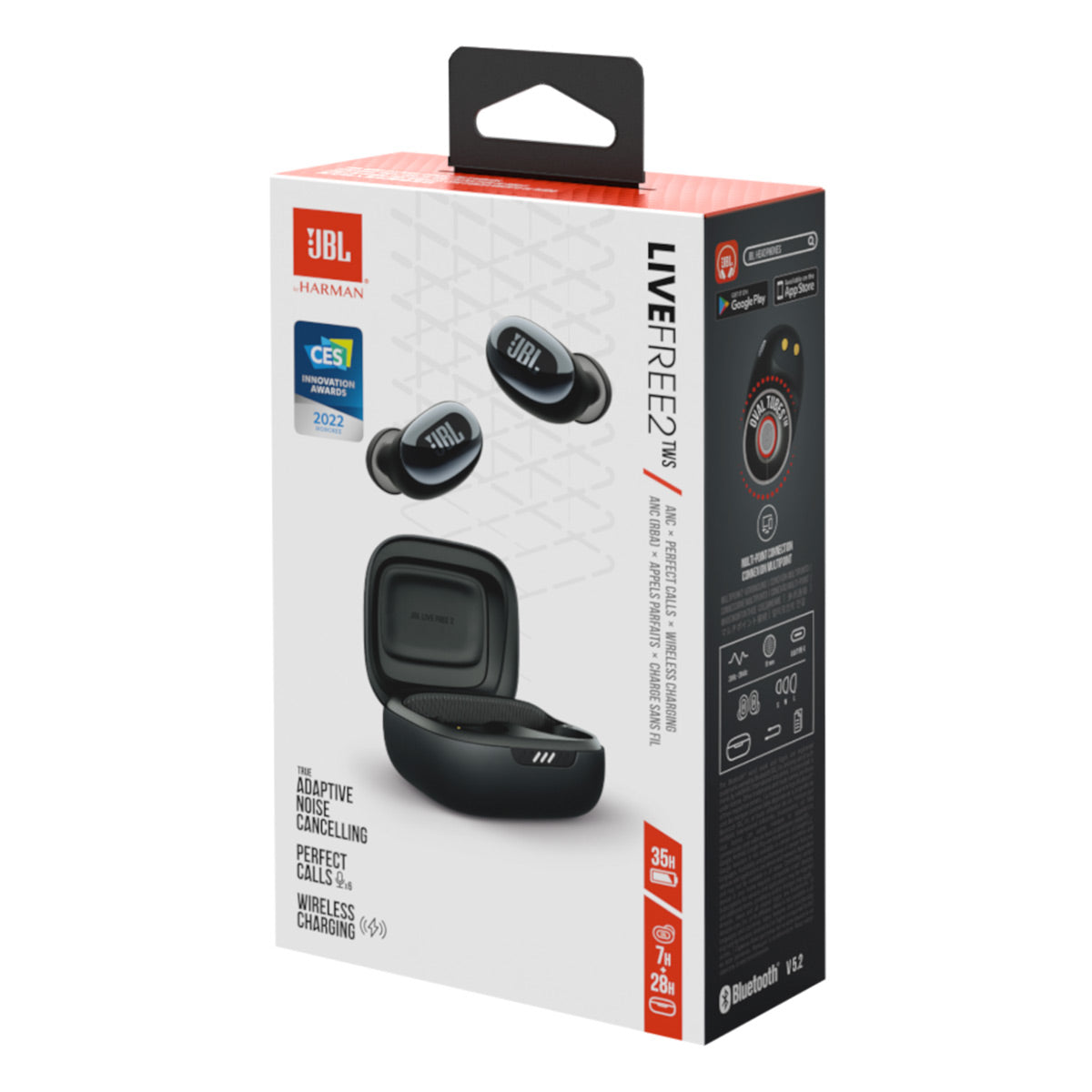 JBL Live Free 2 True Wireless Noise Cancelling Earbuds (Black)