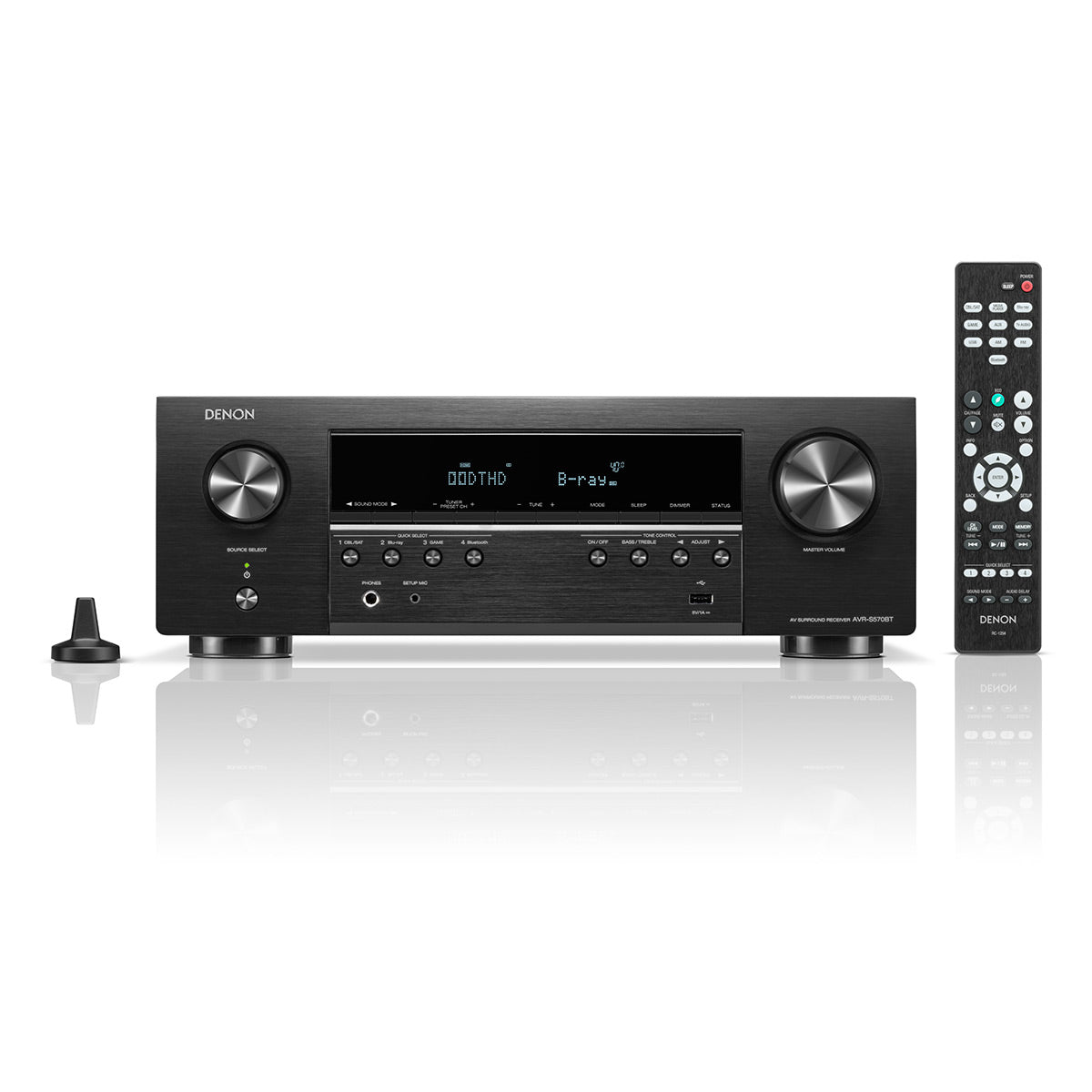 Denon AVR-S570BT 5.2 Channel 8K Home Theater Receiver with Bluetooth and Dolby Audio/DTS