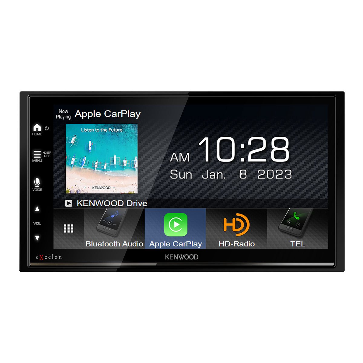 Kenwood DMX709S eXcelon 6.8" Digital Multimedia Bluetooth Touchscreen Receiver with Apple CarPlay,Andriod Auto, and HD Radio