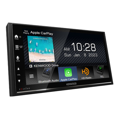 Kenwood DMX709S eXcelon 6.8" Digital Multimedia Bluetooth Touchscreen Receiver with Apple CarPlay,Andriod Auto, and HD Radio