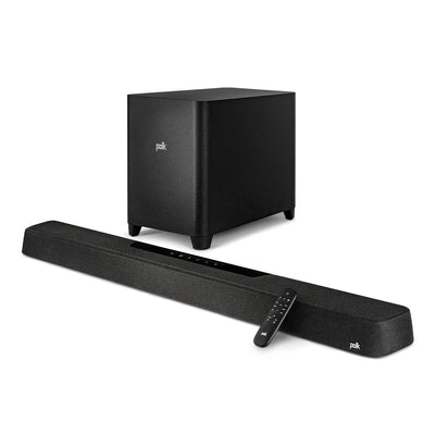 Polk Audio MagniFi Max AX 6.1 Channel Soundbar System with Dolby Atmos/DTS:X and 10&rdquo; Wireless Subwoofer