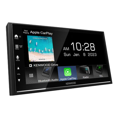 Kenwood DMX7709S 6.8" Digital Multimedia Bluetooth Receiver with Capacitive Touchscreen, Apple CarPlay, and Android Auto