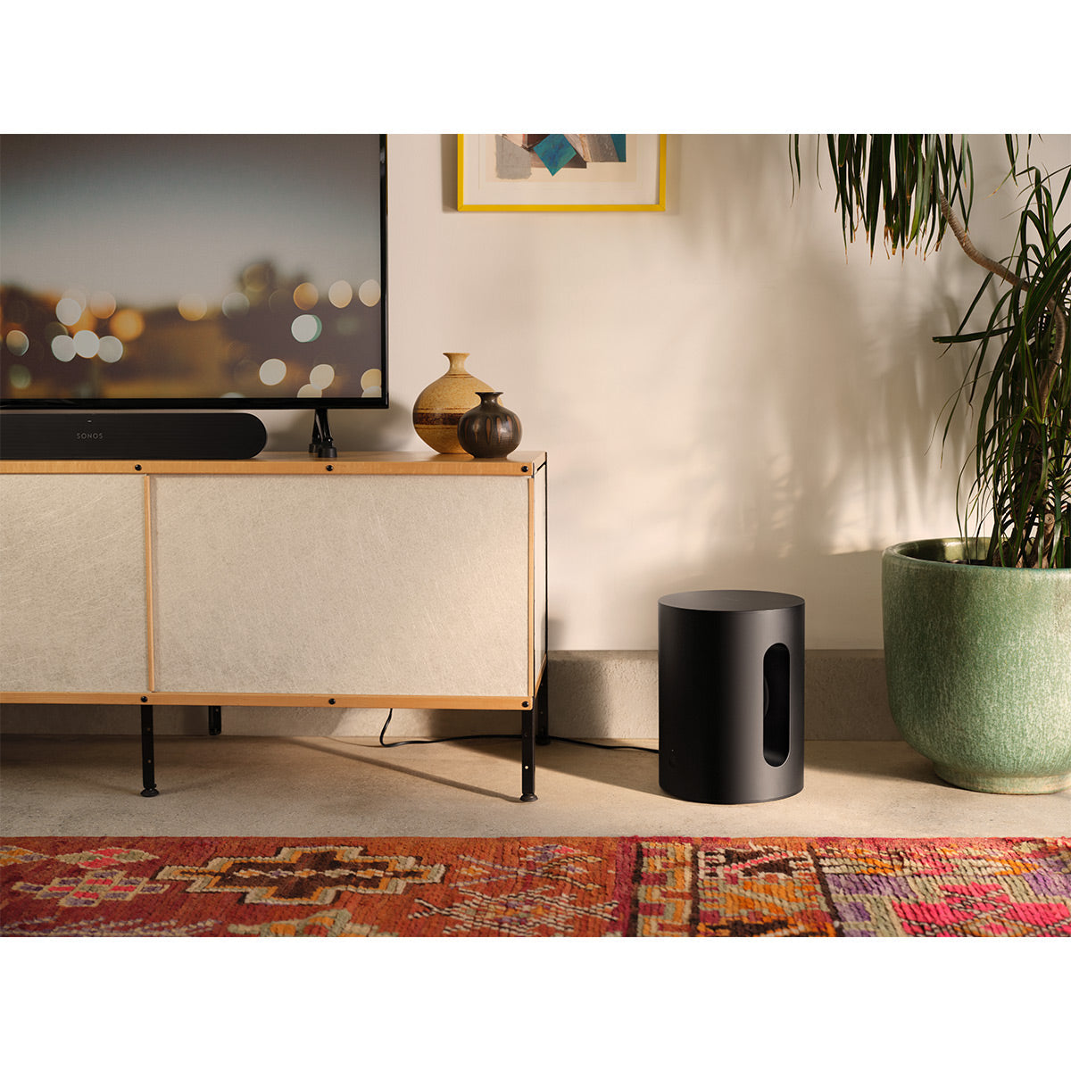 Sonos Entertainment Set with Ray Compact Soundbar (Black) and Sub Mini Wireless Subwoofer (Black)