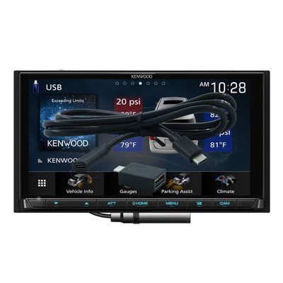 Kenwood DMX958XR eXcelon 6.8" Digital Multimedia Bluetooth Touchscreen Receiver with Android Auto, Apple Car Play, & HD Radio