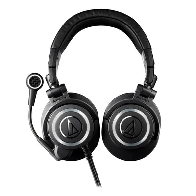 Audio-Technica ATH-M50xSTS StreamSet Closed-Back Streaming Headset with Attached 3-Pin XLR-M to 3.5 mm Cable & 6.5 mm Adapter