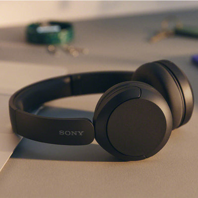 Sony WHCH520/B Wireless Over-Ear Headphones with 360 Reality Audio, Siri/Google Assistant Compatible, & Built-In Microphone