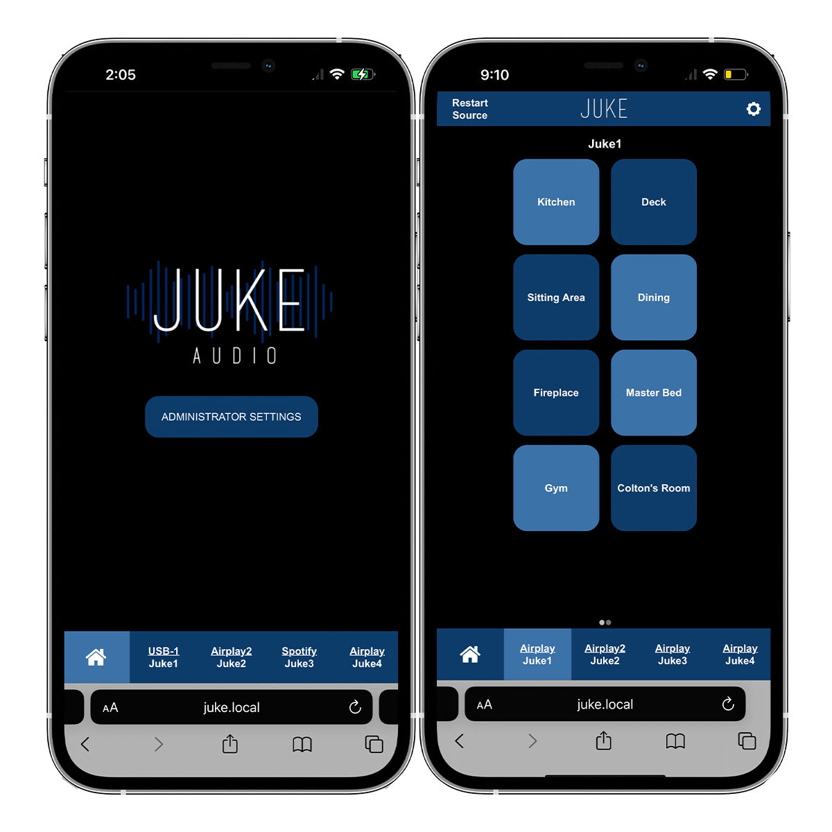 Juke Audio Juke-8 8 Zone Multi-Room Audio Amplifier with Airplay 2, Spotify Connect, & DLNA