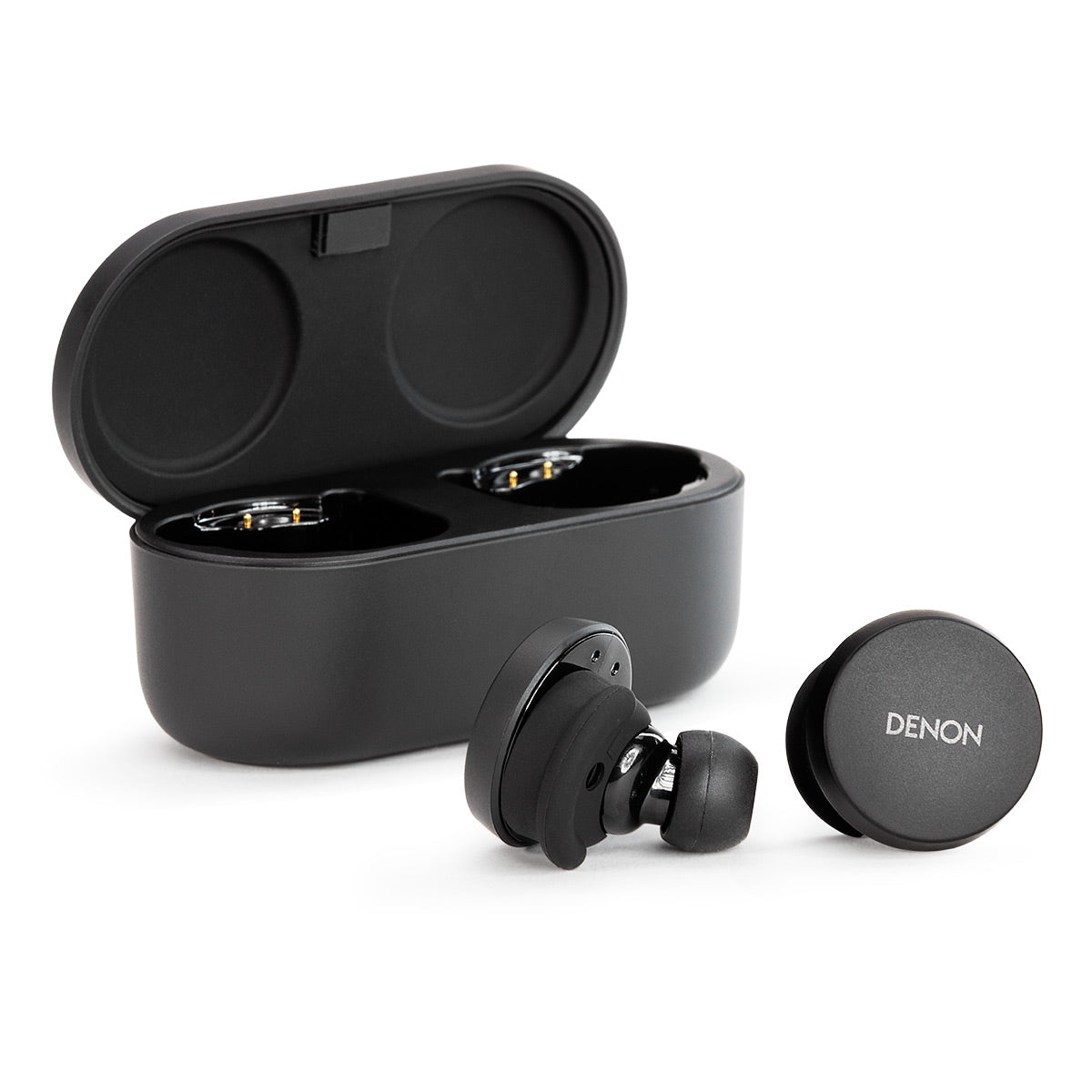 Denon PerL True Wireless Earbuds with Active Noise Cancellation & Adaptive Acoustic Technology (Black)