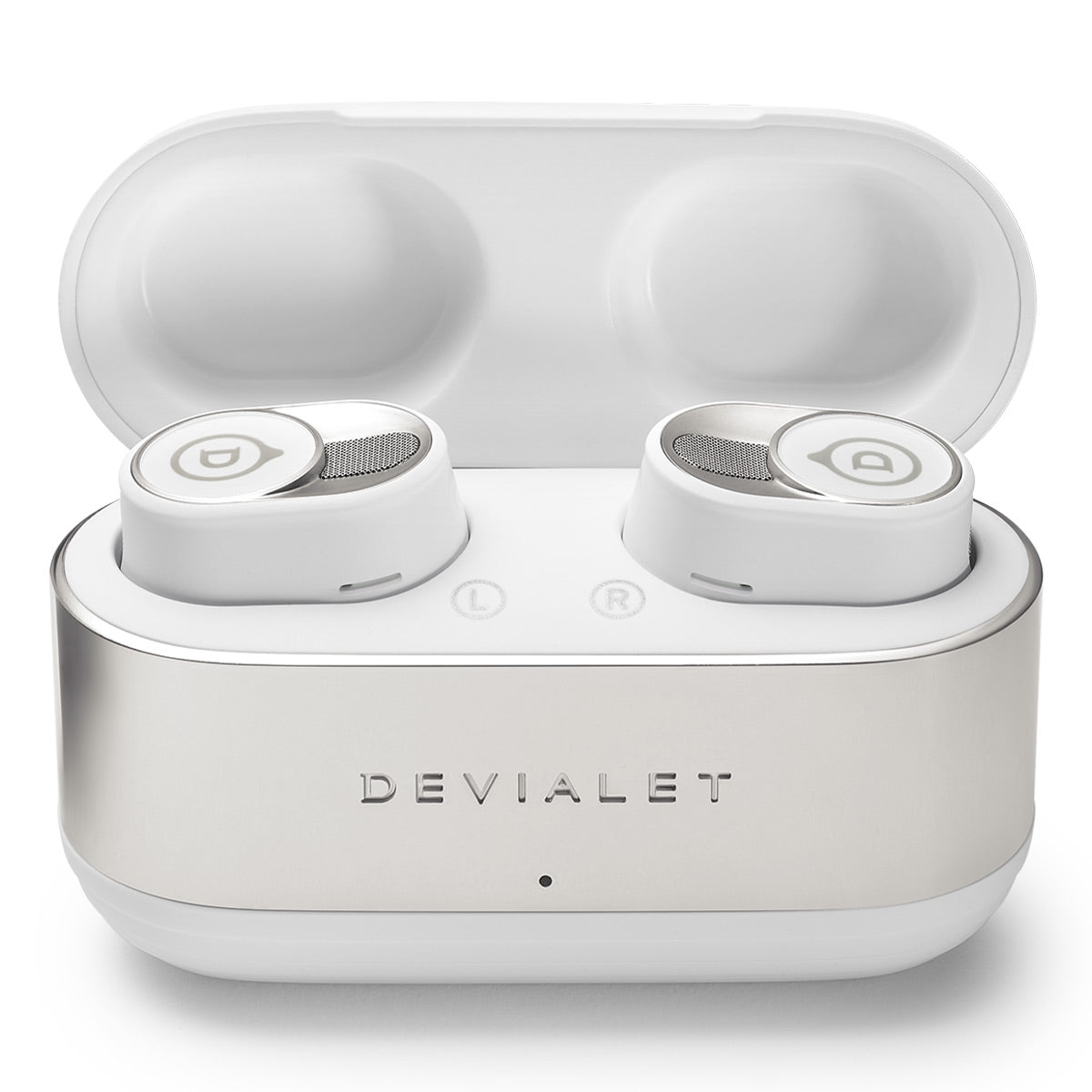 Devialet Gemini II True Wireless Bluetooth Earbuds with Adaptive Noise Cancellation and Water Resistance (Iconic White)