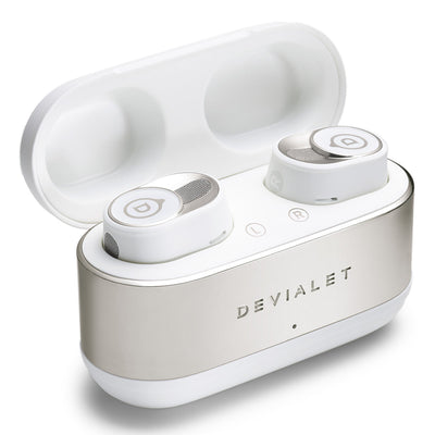 Devialet Gemini II True Wireless Bluetooth Earbuds with Adaptive Noise Cancellation and Water Resistance (Iconic White)