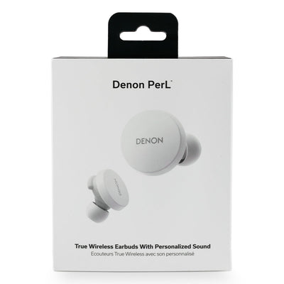 Denon PerL True Wireless Earbuds with Active Noise Cancellation & Adaptive Acoustic Technology (White)