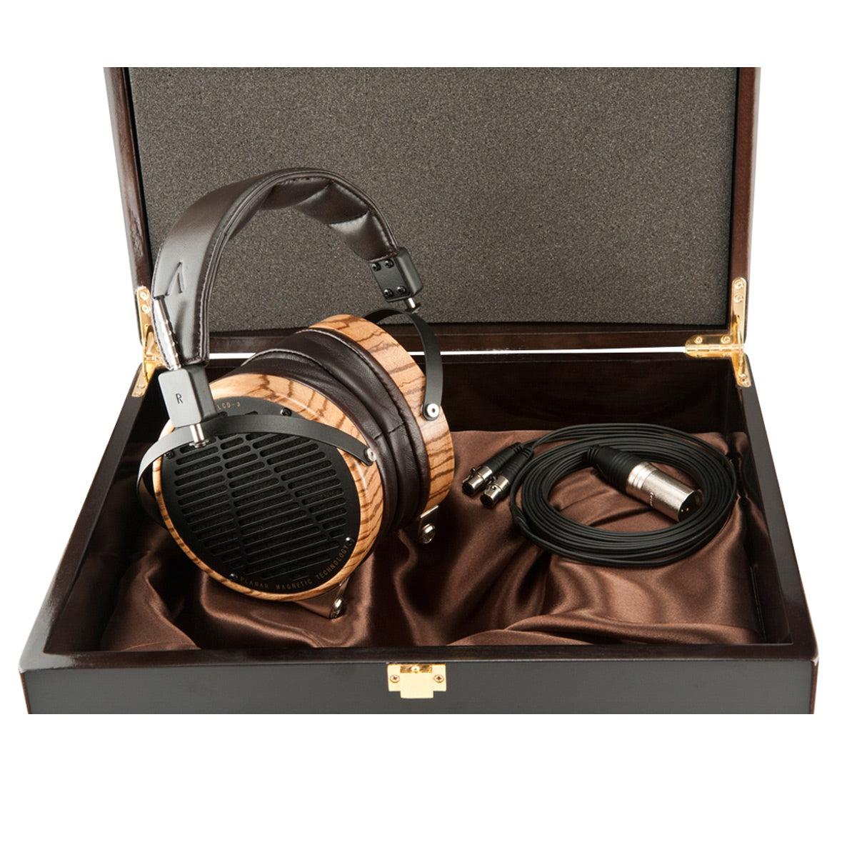 Audeze LCD-3 High-Performance Planar Magnetic Over-Ear Headphones (Zebrano, with Lambskin Leather)