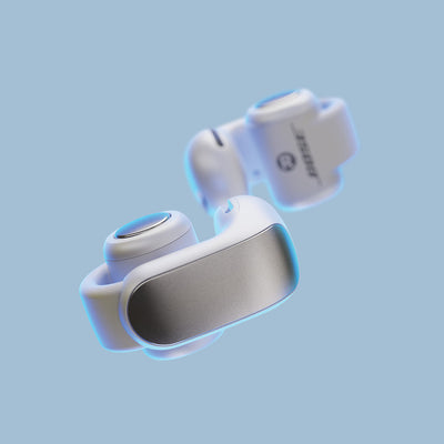 Bose Ultra Open Bluetooth Earbuds with Spatial Audio & Water Resistance (White Smoke)